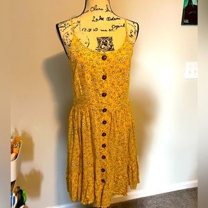 NWOT Yellow Floral summer dress